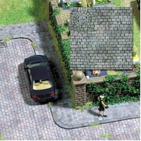 Busch - 2 Brick Roadway Sheets
