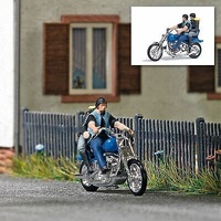 Busch - US Motorcycle w/biker couple