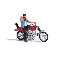 Busch - US Motorcycle w/Biker