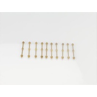 1 Hole Capping Rail Stanchion, Brass 32m