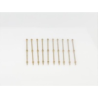2 Hole Stanchion, Brass 40mm
