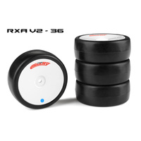 Team Corally - Attack RXA V2 rubber tires - 1/10 EP touring - 36 shore - Asphalt - 4 pcs