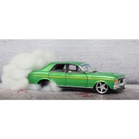DDA - 1/24 Green 1969 XW GS Ford Burnout Car Detailed Opening Doors, Bonnet and Boot