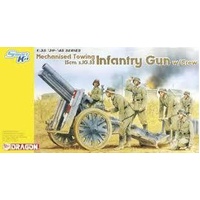 Dragon - 6261 1/35 Mechanised Towing 15cm s.IG.33 Infantry Gun w/Crew  Plastic Model Kit
