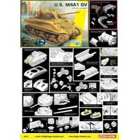 Dragon - 6618 1/35 U.S. M4A1 DV (w/ Magic Tracks) Plastic Model Kit