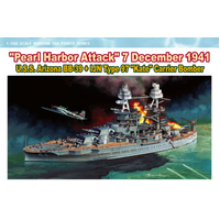 Dragon - 7127 1/700 "Pearl Harbour Attack" U.S.S. Arizona BB-39 "Kate" Carrier Bomber