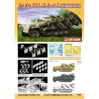 Dragon -7306 1/72 Sd.Kfz.251/2 Ausf.C mit Wurfrahmen 40 Plastic Model Kit