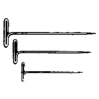 DUBRO 254 NICKEL PLATED T-PINS 1-1/2in (100 PCS PER PACK)