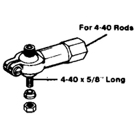 DUBRO 259 HEAVY DUTY 4-40 BALL LINK (1 PC PER PACK)