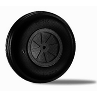 DUBRO 400TV 4in DIA LG SCALE TREADED WHEEL  (1 EACH PER CARD)