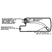 DUBRO 402 2 OZ. FUEL TANK (1 PC PER PACK)