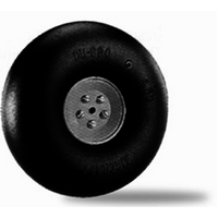 DUBRO 500RV 5in DIA BIG WHEELS (1 PAIR PER CARD)