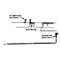 DUBRO 558 HEAVY DUTY E/Z AILERON HORN SET (1 PC PER PACK)