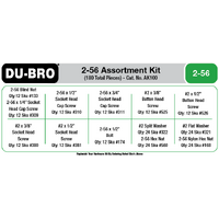 DUBRO  - 2-56 Hardware Assortment Kit (180 pcs set)