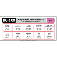 DUBRO  - Hinges & Horns Assortment Kit (84 pcs set)