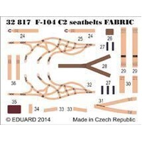 Eduard - 32817 1/32 F-104 C2 Starfighter seat-belts Super Fabric (Italeri)