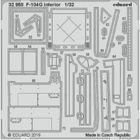 Eduard - 32958 1/32 F104G interior detail set (Italeri)