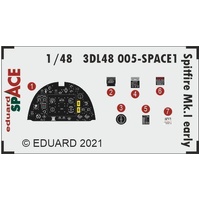 Eduard - 3DL48005 1/48 Spitfire Mk.I early SPACE 3D Decals