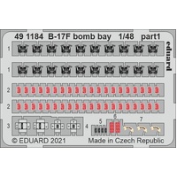 Eduard - 491184 1/48 B-17F bomb bay Photo etched parts