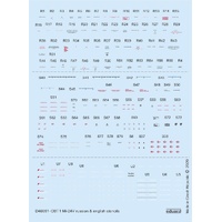 Eduard - D48061 1/48 Mi-24V stencils Russian & English Decals