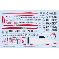 Eduard - D72031 1/72 Z-37A Cmelák Decals