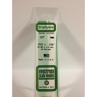 Evergreen - Styrene Strip White .010 X .156 X 14 - #107