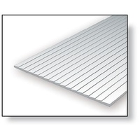 Evergreen White Polystyrene Clapboard Sheet 0.030 x 12 x 24" / 0.76mm x 30cm x 61cm (1)