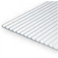 Evergreen - Evergreen - 1mm Thick Plastic Sheet - Board & Batten - 12 x 24" (.125 Spacing) - #14544
