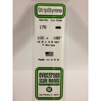Evergreen - Styrene Strip White .100 X .188 X 14 - #178