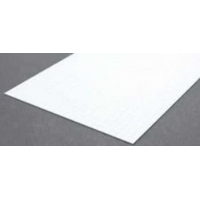 Evergreen White Polystyrene Sheet 0.125 x 12 x 24" / 3.2mm x 30cm x 61cm 2 pieces