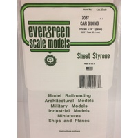 Evergreen - O Car Siding .020 Thick - #2067