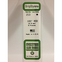 Evergreen - Styrene Rod White .100 X 14 - #213