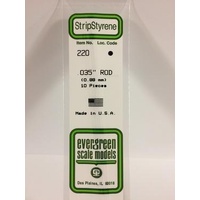 Evergreen - Styrene Rod White .035 X 14 - #220