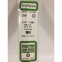 Evergreen - Round Styrene Tubing 1/4 X 14 - #228