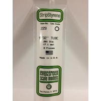 Evergreen - Round Styrene Tubing 9/32 X 14 - #229