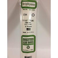 Evergreen - Round Styrene Tubing 7/16 X 14 - #234