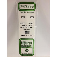 Evergreen - Rectangular Tubing .125 X .250 X14 - #257
