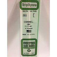 Evergreen - Channel .060 X 14 (1.5 X 356 mm) - #261