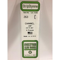 Evergreen - Channel .100 X 14 (2.5 X 356 mm) - #263