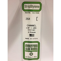 Evergreen - Channel .125 X 14 (3.2 X 356 mm) - #264