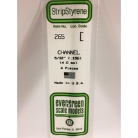 Evergreen - Channel .156 X 14 (4.0 X 356 mm) - #265