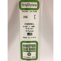 Evergreen - Channel .188 X 14 (4.8 X 356 mm) - #266