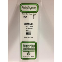 Evergreen - Channel .250 X 14 (6.4 X 356 mm) - #267