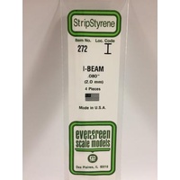 Evergreen - I-Beam .080 X 14 (2.0 X 356 mm) - #272