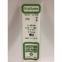 Evergreen - I-Beam .188 X 14 (4.8 X 356 mm) - #276