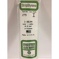 Evergreen - I-Beam .375 X 14 (9.5 X 356 mm) - #279