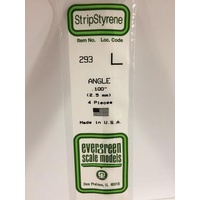 Evergreen - .100 Angle (4/Pack) - #293