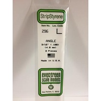 Evergreen - .188 Angle (3/16) (3/Pack) - #296