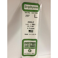 Evergreen - .250 Angle (1/4) (4/Pack) - #297