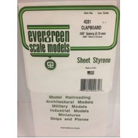 Evergreen - Clapboard .030 Spacing - #4031
